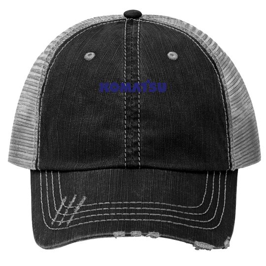 Discover Komatsu logo Trucker Hats