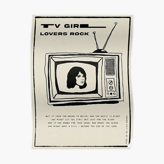 Discover TV girl poster Premium Matte Vertical Poster