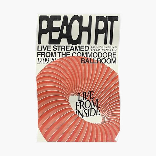 Discover Pe.ac.h P.it Concert Premium Matte Vertical Poster