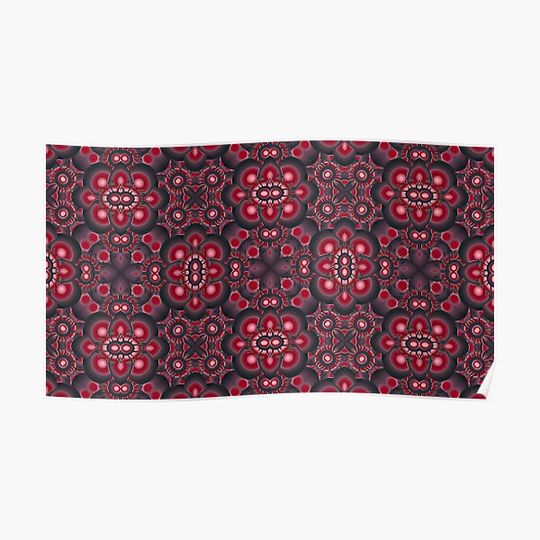 Discover Atom | seamless pattern Premium Matte Vertical Poster