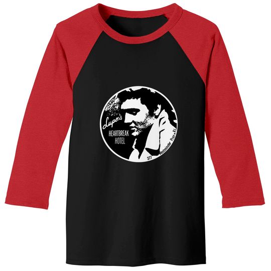 Discover Lupo's Heartbreak Hotel Elvis Presley Destressed Baseball Tees