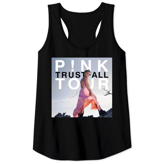 Discover Pink Tank Tops featuring P!nk - Trustfall Tour Merchandise