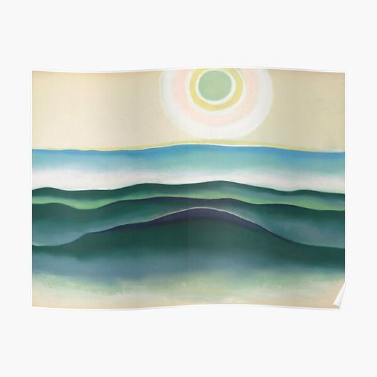 Discover Georgia O'Keeffe Sun, Water, Maine Premium Matte Vertical Poster