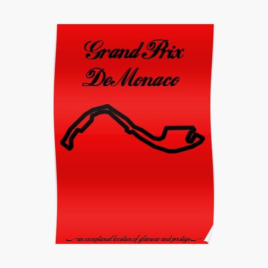 Discover Grand Prix De Monaco Premium Matte Vertical Poster