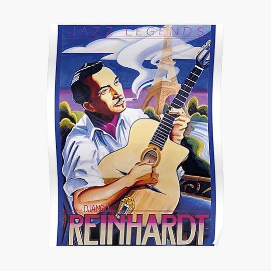 Discover Django Reinhardt jazz legend Premium Matte Vertical Poster