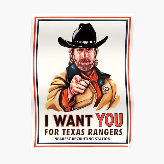 Discover Chuck Norris I Want You Premium Matte Vertical Poster