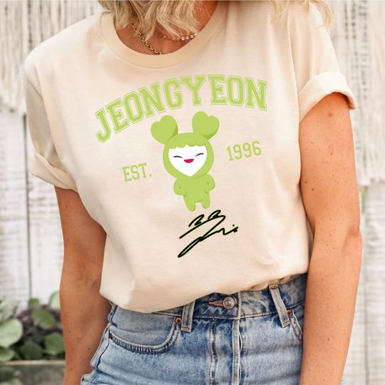 Discover Jeongyeon Chibi Shirt, Twice Member Kpop Shirt, Twice Merch,Twice 5th World Tour Tshirt,Ready to Be Tshirt