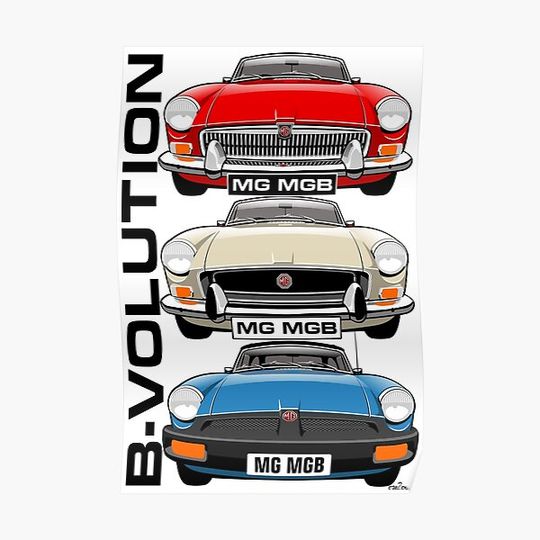 Discover MG MGB evolution Premium Matte Vertical Poster