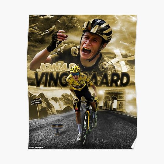 Discover JONAS VINGEGAARD - TDF 2022 Premium Matte Vertical Poster