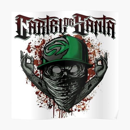 Discover Gangster Cartel De Santa Mexican Rapper Premium Matte Vertical Poster