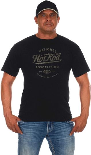 Discover Men's NHRA Hot Rod EST. 1951 Logo Short Sleeve T-Shirt