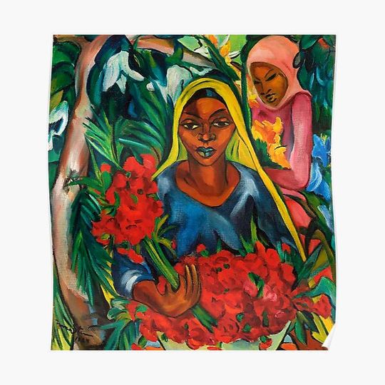 Discover The Flower Market, Cape Town - Irma Stern Premium Matte Vertical Poster