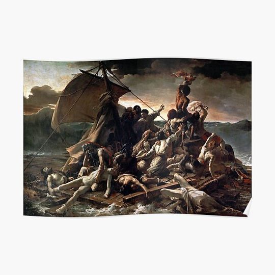 Discover The Raft of the Medusa by Théodore Géricault The Raft of the Medusa by Théodore Géricault Premium Matte Vertical Poster