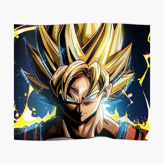 Discover Powder Goku Dragon Ball Z - Dragon Ball Premium Matte Vertical Poster