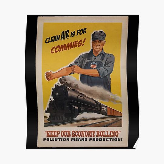 Discover Clean Air is for Commies Premium Matte Vertical Poster
