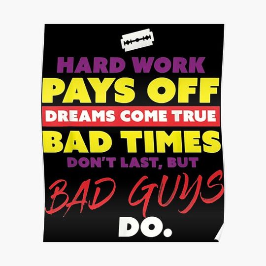 Discover hard work pays off dreams come true Premium Matte Vertical Poster