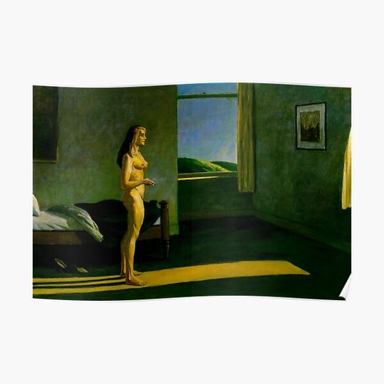 Discover Woman in the sun by Edward Hopper Premium Matte Vertical Poster