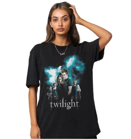 Discover Vintage Twilight Saga Movie Poster Shirt, Twilight Shirts, Edward Cullen Bella