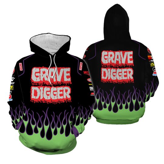 Discover Grave Digger 3D Hoodie
