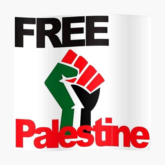 Discover Free Palestine -  Palestinian Flag - فلسطين حرة - فلسطين علم Premium Matte Vertical Poster