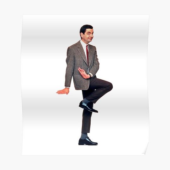 Discover Mr Bean, Funny Mr Bean Premium Matte Vertical Poster