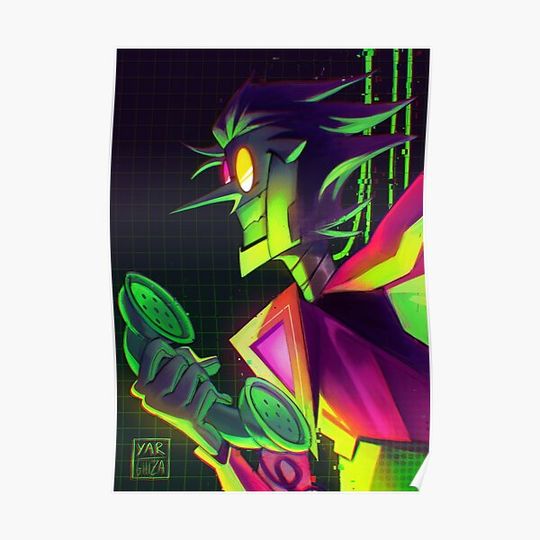 Discover Power of Neo- Spamton Deltarune Premium Matte Vertical Poster