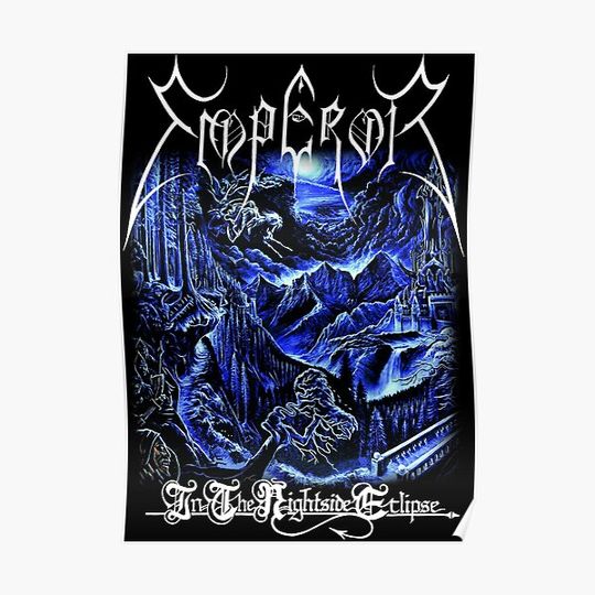 Discover In The Nightside Eclipse by Emperor - Classic Old School Black Metal Premium Matte Vertical Poster