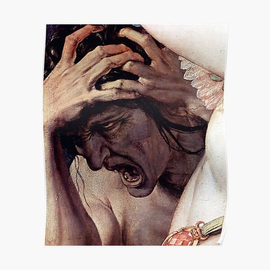 Discover Venus, Cupid, Folly and Time, by Agnolo Bronzino Premium Matte Vertical Poster