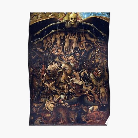 Discover Demons from the Final Judgement triptych Premium Matte Vertical Poster