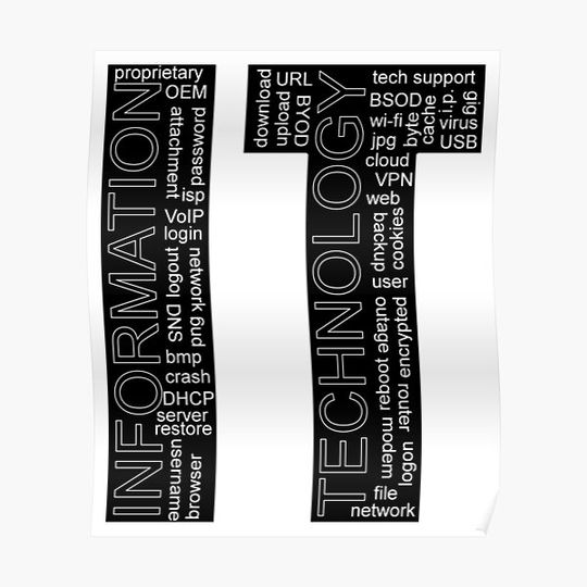 Discover IT - Information Technology Premium Matte Vertical Poster