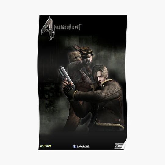 Discover resident evil 4 leon kennedy Premium Matte Vertical Poster