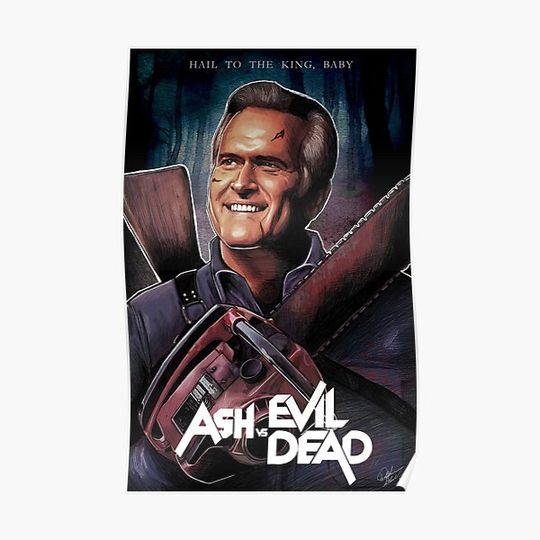 Discover Ash vs Evil Dead Fanart Premium Matte Vertical Poster