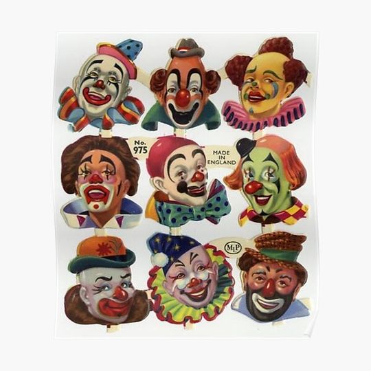 Discover circus vintage clown Premium Matte Vertical Poster