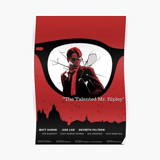 Discover The Talented Mr. Ripley (1999) - Movie poster design Premium Matte Vertical Poster