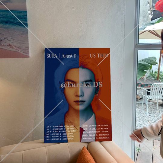 Discover Agust D World Tour 2023 Poster, 2023 Tour Poster