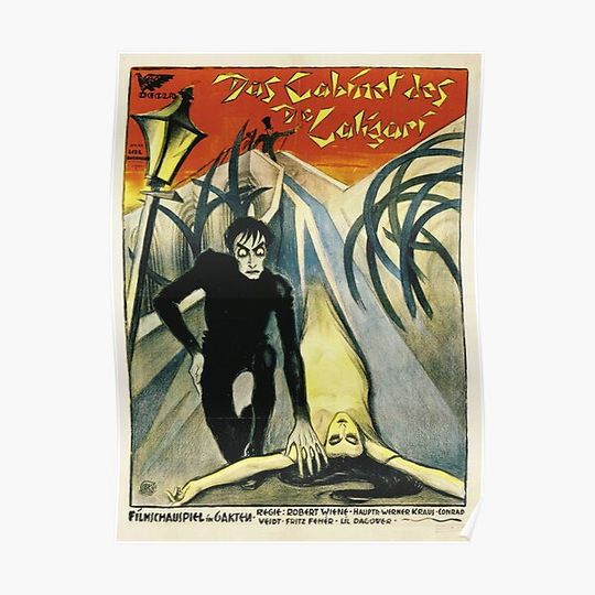 Discover The Cabinet of Dr Caligari movie poster Premium Matte Vertical Poster