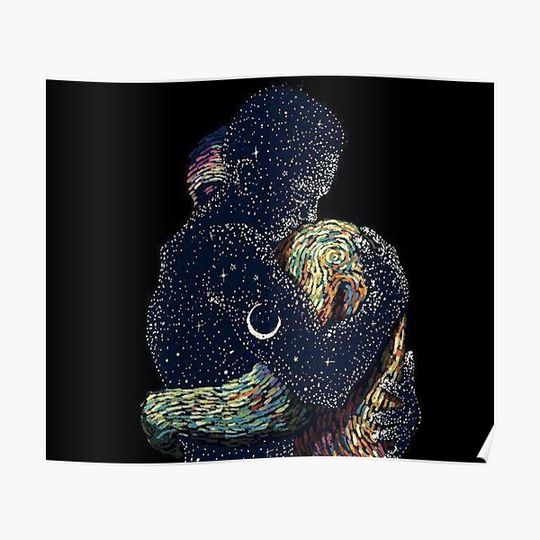 Discover Cosmic Hug Premium Matte Vertical Poster