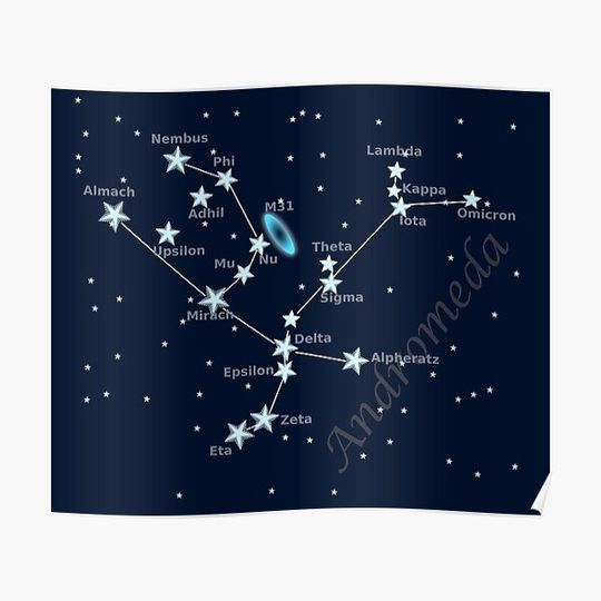 Discover Andromeda Constellation Premium Matte Vertical Poster