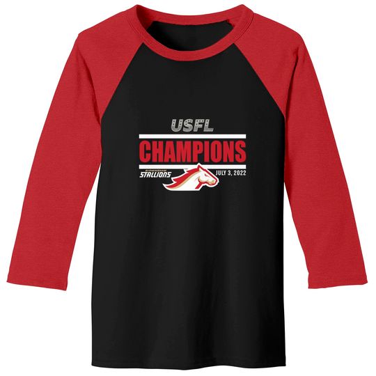 Discover BIRMINGHAM STALLIONS USFL CHAMPIONS Baseball Tees