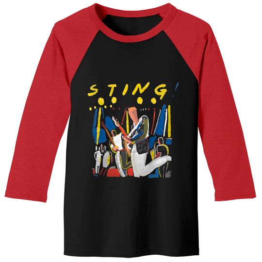 Discover Vintage 80s Sting The Police Promo Album Tour Concert Baseball Tees