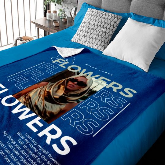 Discover Miley Cyrus Flowers Vintage Baby Blankets