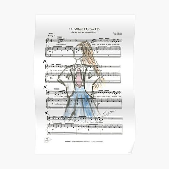 Discover Matilda - When I Grow Up Premium Matte Vertical Poster