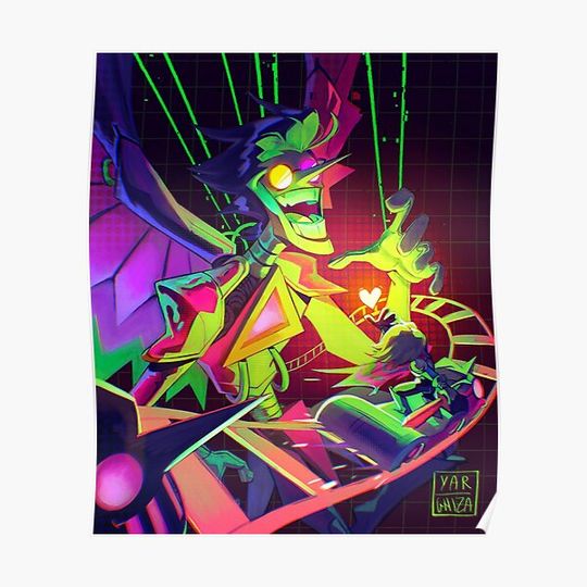 Discover Heart on a Chain- Spamton neo Deltarune Premium Matte Vertical Poster