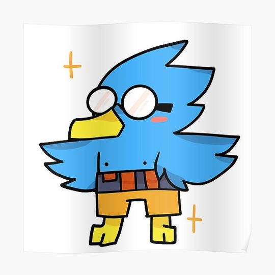Discover Berdly plush Premium Matte Vertical Poster