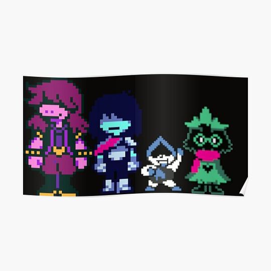 Discover Deltarune Characters Premium Matte Vertical Poster