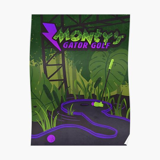 Discover Fnaf Montys Gator Golf Premium Matte Vertical Poster