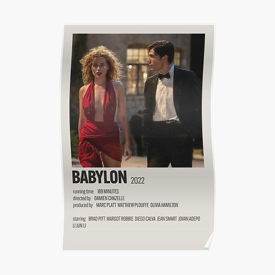 Discover Babylon Movie Alternative Minimalist Poster Premium Matte Vertical Poster
