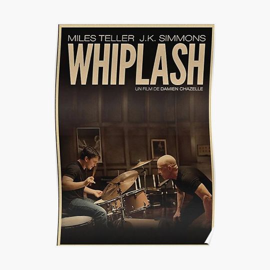 Discover Minimalis Whiplash Movie Poster Premium Matte Vertical Poster
