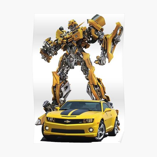 Discover Bumblebee Transformers Camaro Robot Premium Matte Vertical Poster