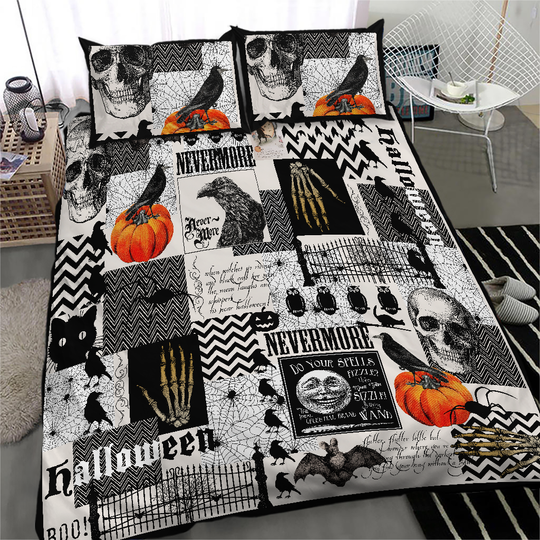Discover Trendy Nevermore Halloween Bedroom Ensemble Perfect Spooky Themed Room Decor